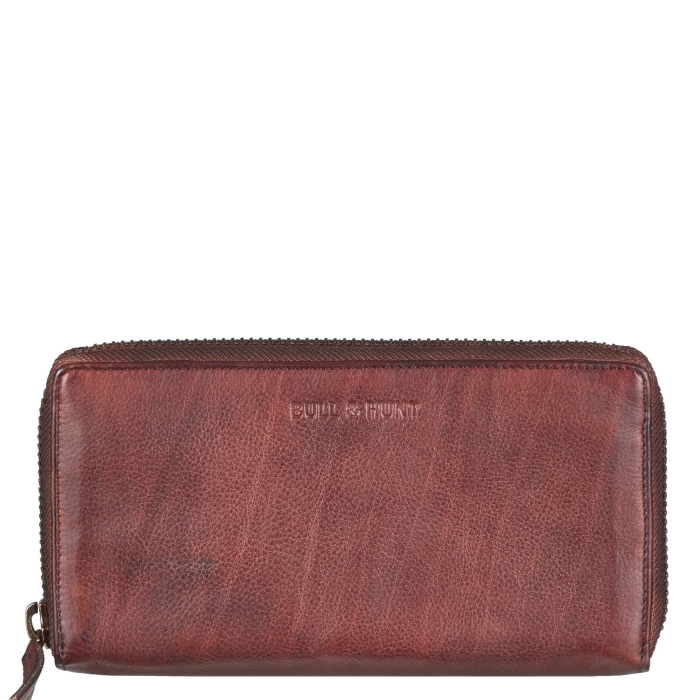 LARGE ZIP WALLET COGNAC